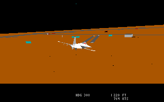 JetFighter: The Adventure (DOS) screenshot: F-16 Take off