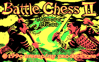Battle Chess II: Chinese Chess (DOS) screenshot: Title Screen (CGA)