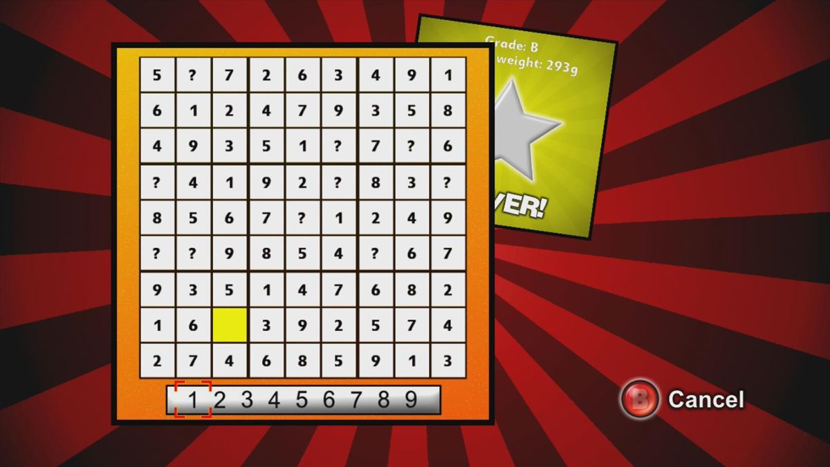 Brain Party (Xbox 360) screenshot: A sudoku variant (Trial version)