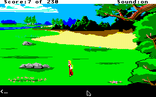 King's Quest IV: The Perils of Rosella (Apple IIgs) screenshot: Pasture.