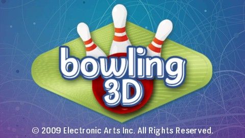 Bowling 3D (PSP) screenshot: Title screen
