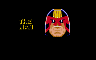 Judge Dredd (Atari ST) screenshot: Intro: society explained in 4 pictures: part 3