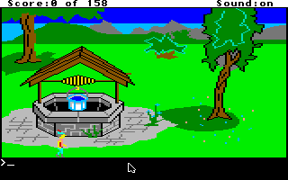 King's Quest (Apple IIgs) screenshot: Well.