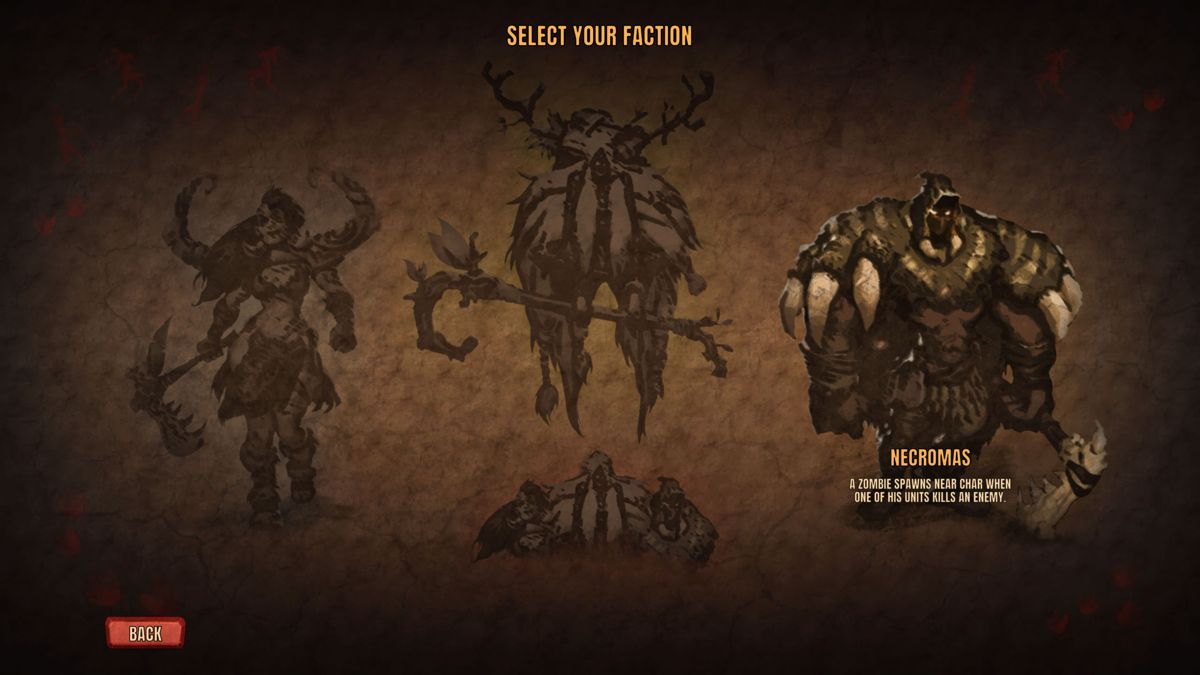Warparty (Windows) screenshot: Faction selection