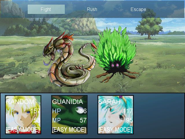 3 Stars of Destiny (Windows) screenshot: A snake and a bush