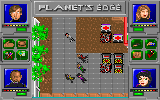 Planet's Edge: The Point of no Return (DOS) screenshot: Something terrible happened to this space colony...