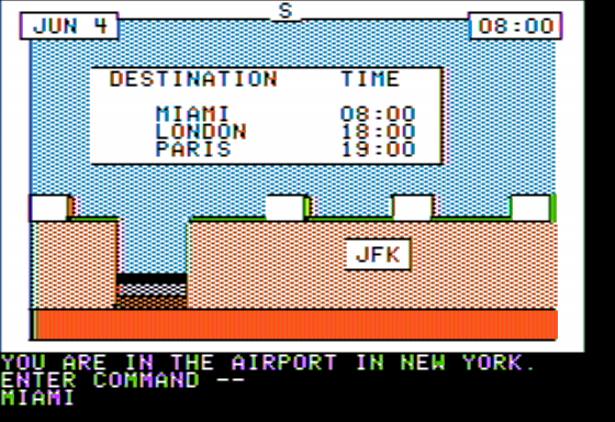 Critical Mass (Apple II) screenshot: Yet Another Airport