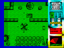 Havoc (ZX Spectrum) screenshot: Enemy tank spotted!