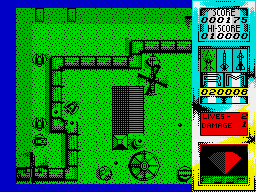 Havoc (ZX Spectrum) screenshot: Ground defence
