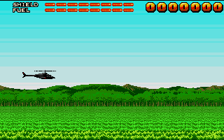 Fire! (Atari ST) screenshot: Playfield is higher than visible and can be scrolled in all directions