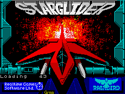 Starglider (ZX Spectrum) screenshot: Title screen