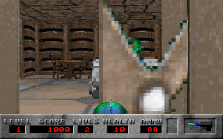 Depth Dwellers (DOS) screenshot: Interrupted duel