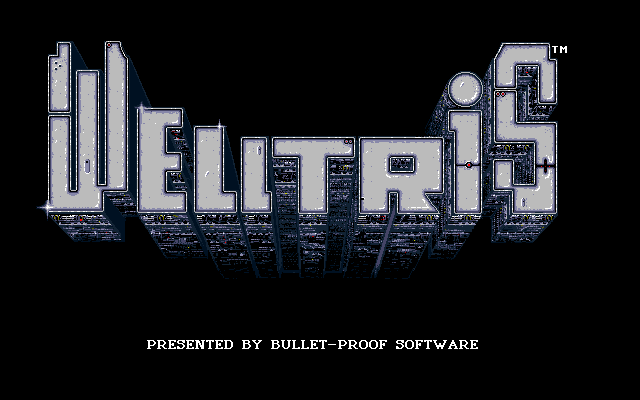 Welltris (PC-98) screenshot: Title screen