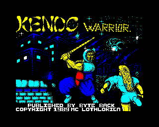 Kendo Warrior (ZX Spectrum) screenshot: Loading screen