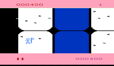 Tooth Invaders (VIC-20) screenshot: You must clean all the teeth to complete the round.