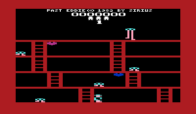 Fast Eddie (VIC-20) screenshot: Title screen.