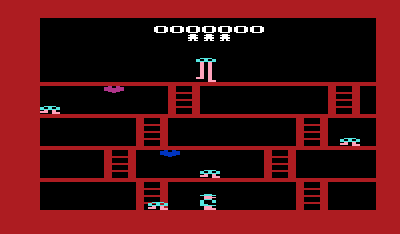 Fast Eddie (VIC-20) screenshot: Starting a new game.