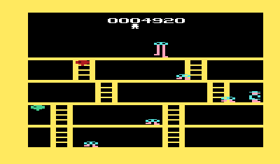 Fast Eddie (VIC-20) screenshot: Each level gets a bit harder.
