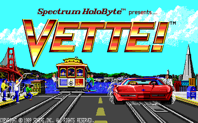Vette! (PC-98) screenshot: Title screen