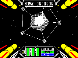 Starstrike II (ZX Spectrum) screenshot: Another support ship