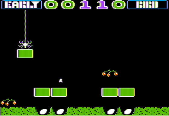 Early Bird (Apple II) screenshot: Platforms are Collapsing