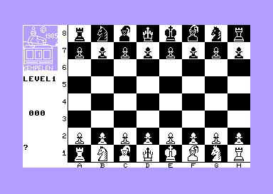 Kempelen (Commodore 64) screenshot: Starting Gameplay