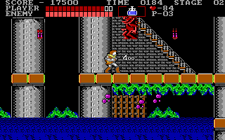 Screenshot of Castlevania (DOS, 1986) - MobyGames