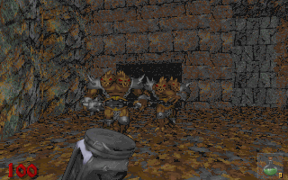 Hexen: Beyond Heretic (DOS) screenshot: Hammer time!