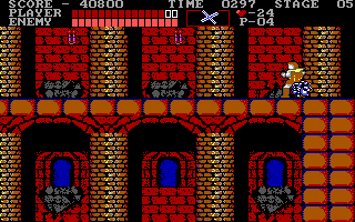 Screenshot of Castlevania (DOS, 1986) - MobyGames