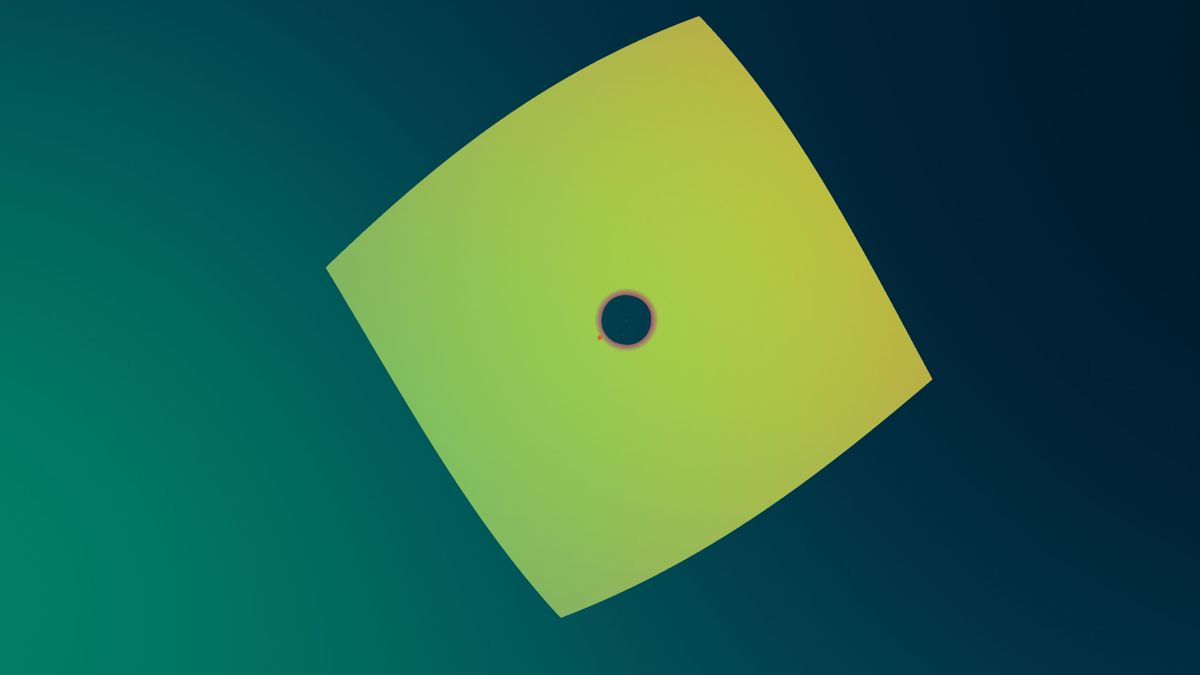 Mirror Drop (Windows) screenshot: A small black hole