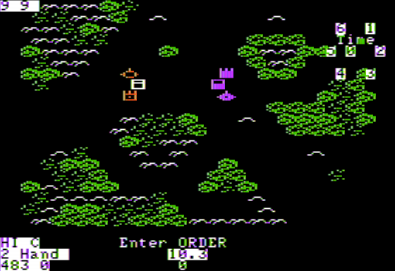 Chronicles of Osgorth: The Shattered Alliance (Apple II) screenshot: The Battle Begins