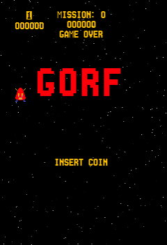 Gorf (Arcade) screenshot: Title screen