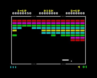 Crack-Up (ZX Spectrum) screenshot: You missed it! You've lost a life now!