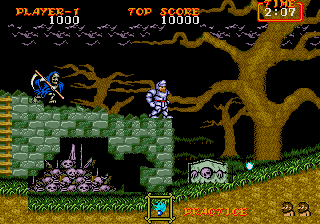 Ghouls 'N Ghosts (Genesis) screenshot: Watch your back