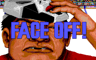 FaceOff! (DOS) screenshot: Title Screen (EGA)