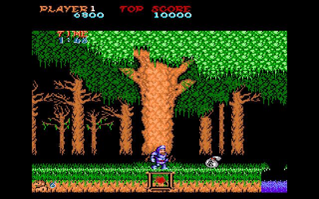 Ghosts 'N Goblins (Amiga) screenshot: The Forest