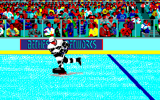 Wayne Gretzky Hockey 2 (DOS) screenshot: Animated intro