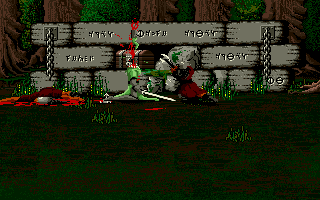 Moonstone: A Hard Days Knight (DOS) screenshot: Head off