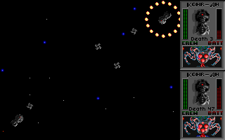 Star Control II (DOS) screenshot: Melee (combat) screenshot