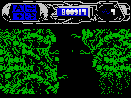 Dominator (ZX Spectrum) screenshot: Life lost