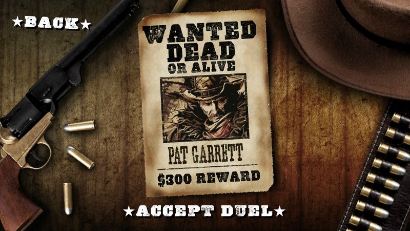 Call of Juarez: Gunslinger - Duel (Browser) screenshot: The first and only duel