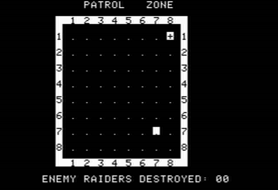 Shootout at the OK Galaxy (Apple II) screenshot: Galactic Map