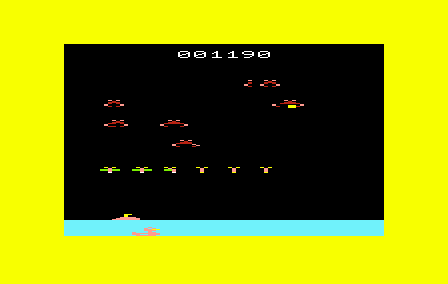 Deadly Duck (VIC-20) screenshot: Game over.
