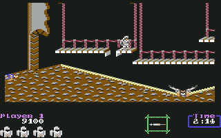 Ghouls 'N Ghosts (Commodore 64) screenshot: Stage 2