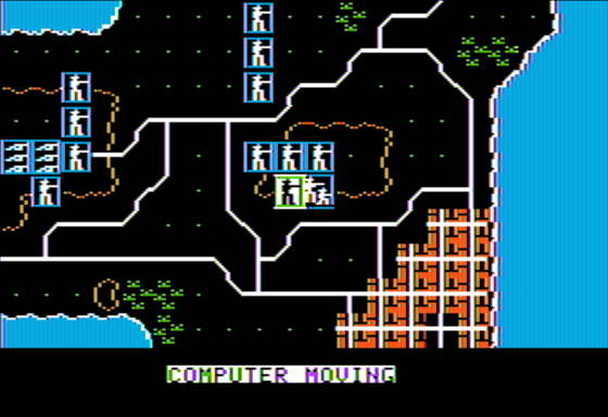 Sons of Liberty (Apple II) screenshot: Attacking Phase