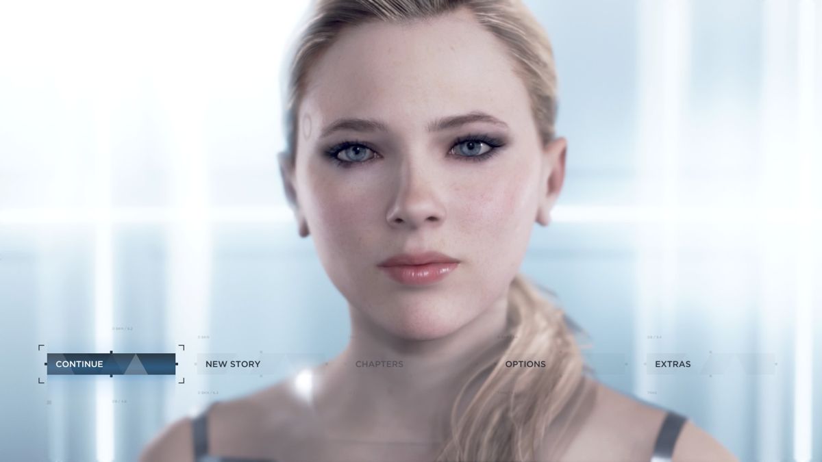 Detroit: Become Human (PlayStation 4) screenshot: Main menu