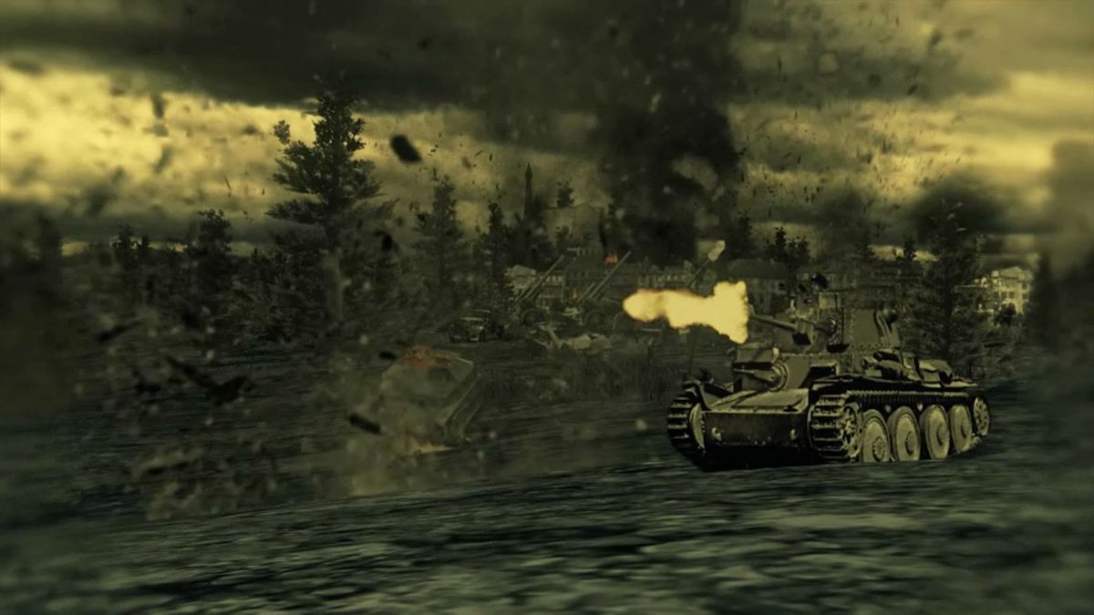Panzer Corps: Wehrmacht (Windows) screenshot: Opening movie, attack on Poland