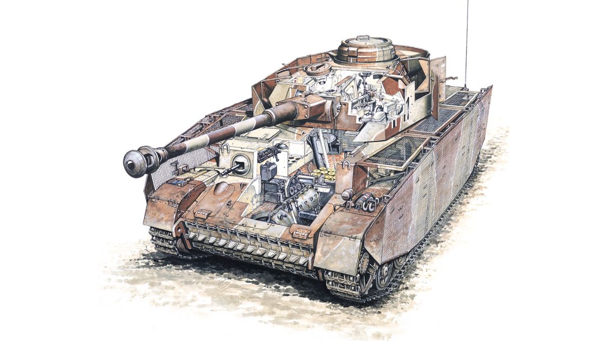 Panzer Corps: Wehrmacht (Windows) screenshot: Tank unit artwork, Panzer IV