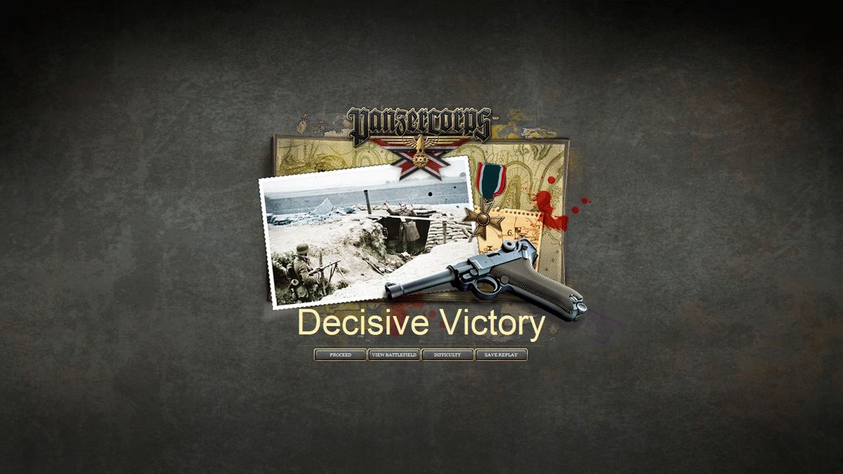 Panzer Corps: Wehrmacht (Windows) screenshot: Decisive victory