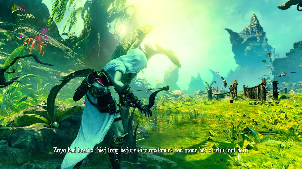 Trine 3: The Artifacts of Power (PlayStation 4) screenshot: Starting Zoya's introductory level